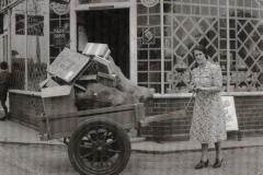 Mrs Dack outside Francis Store. 1939-45