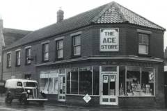 Francis Ace Stores. S Gaze's of Rollesby van selling milk.