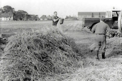 Church Farm 1978. Sam Warnes in trilby