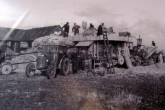 Straw stacking.