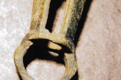 15th century broken brass/bronze candle holder