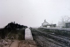 Looking west
