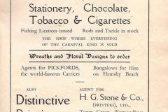 Post Office -  Youngs 1938  advert in carnival programme.