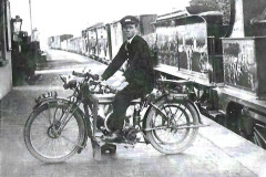 Fred Cross railway porter. c1930.