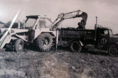 The first JCB digger bought by H. M. Harriss Ltd in 1964