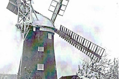 Hemsby Road windmill. The millers house was adjacent.