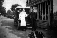 Pyman's Store, White, Street with delivery van.