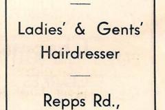 Ribbands' Hairdresser advert 1936