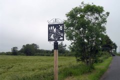 Welcome Sign. Hemsby Road before it was moved