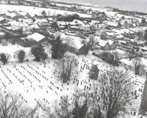Graveyard-aerial-view-in-snow