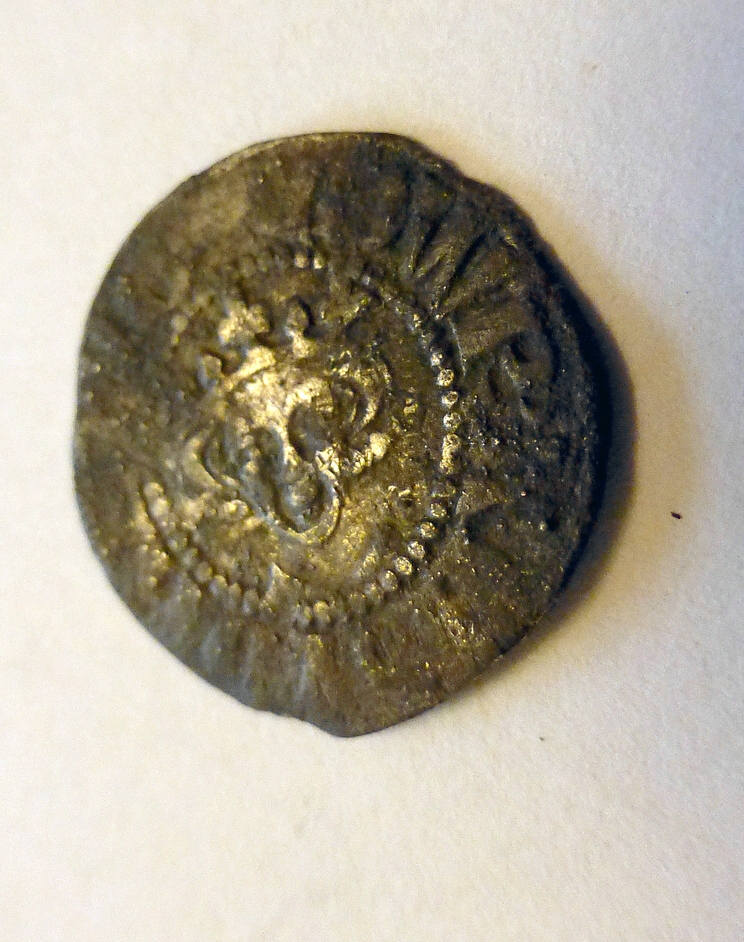 Medieval silver short cross penny