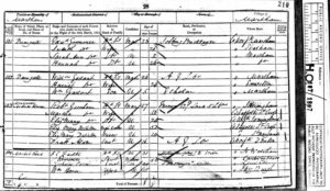 Example census form from 1851