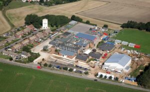 Martham Water Tower to the west of Flegg High School.