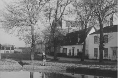 Roy Francis looking in Chapman's pond