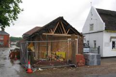 Wrecked shop next to F & C shop