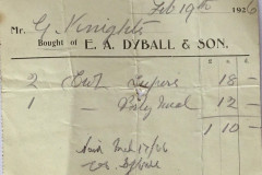 Dyball-receipt-1926-Feb