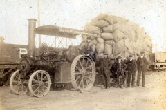 Kirby's traction engine at Railways Station