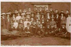 Choir and string orchestra c1910