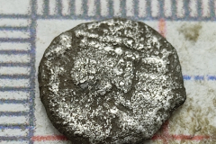 Anglo Saxon silver sceat. Series C1-reverse.