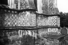 Chancel flint flushwork 1989